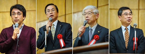 右から順に樽見さん、小池さん、斎藤さん、牧野さん