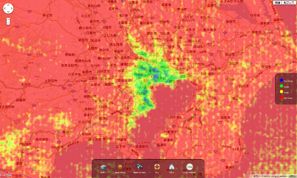 cloud ratio map